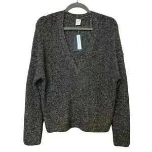 NWT Melrose And Market Gold and Black Knit Sweater, Size S